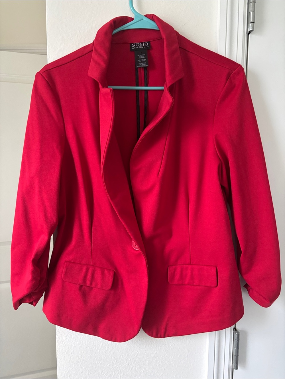 SOHO Red Women's Blazer Jacket